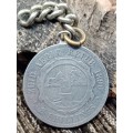 1896 ZAR 2 shillings made into pendant