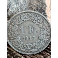 1914 Swiss 1 Franc