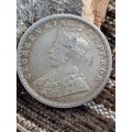 1916 half rupee india