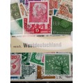 80 versch Westdeutschland stamps