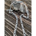 Sterling silver chain 600mm long 6mm width