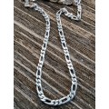 Sterling silver chain 600mm long 6mm width