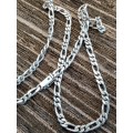 Sterling silver chain 600mm long 6mm width