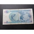 Reserve bank of Zimbabwe Two Dollars 1983