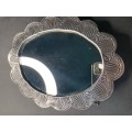 Antique silver mirror scanned 90% silver