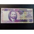 Banco De Mocambique 20 Vinte Meticais