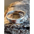 Sterling silver ring Antique ring Size P