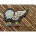 LM Airforce halfwing silver cloth and metal