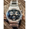 Swatch chronograph wrist watch 39mm ex crown WORKING