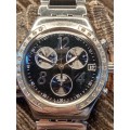 Swatch chronograph wrist watch 39mm ex crown WORKING