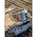 Sterling silver ring size M.5