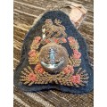 Navy embroided badge