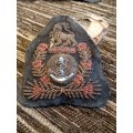 Navy embroided badge