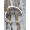 Sterling silver ladies ring Size: P.5 Multicolor ring