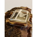 Square new old stock watch cases 26mm crystal intact