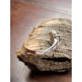 Sterling silver ring Size: U.5 stone size: length: 7mm width: 8mm  no box included