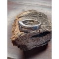 Sterling silver and gold ring Size: M.5 NO BOX!