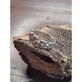 Sterling silver ladies ring Size: M.5 NO BOX!