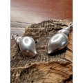 Shell sterling silver earrings