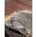 Sterling silver ladies ring Size: O