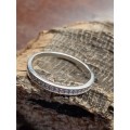 Sterling silver ladies ring Size: R