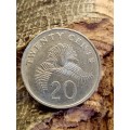 Twenty cents 1986 Singapore coin