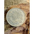 Switzerland 10 rappen 1965