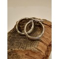 Sterling silver hoop earrings 15mm inside diameter