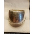 Sterling silver ladies ring Broad ring Size M
