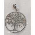 Sterling silver Tree of Life pendant 23mm