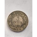 British West Africa three pence 1939