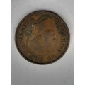 South Africa 1/2 penny 1943