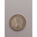 South Africa three pence 1956