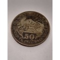 British East Africa 50 cents 1922