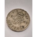 United Kingdom 1949 six pence