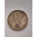 South African Republic six pence 1896