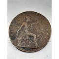 United Kingdom one penny 1908