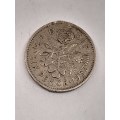 United Kingdom six pence 1957