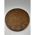 South Africa 1 Penny 1941