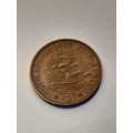South Africa 1/2 penny 1953