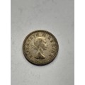 South Africa three pence 1953