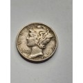 United States of America one dime 1945