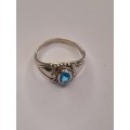 Sterling silver ladies ring Size: P NO BOX