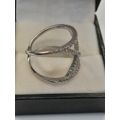 Sterling silver ladies ring Size: Q.5 NO BOX