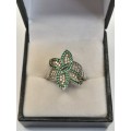 Sterling silver ladies ring Size: O.5 NO BOX