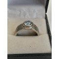 Sterling silver ladies ring Size: Q NO BOX