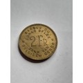 Belgian Congo 1947 2 francs