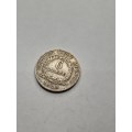 British West Africa six pence 1918