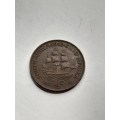 South Africa half penny 1949