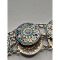 Cloisonne enamel bracelet 16cm long